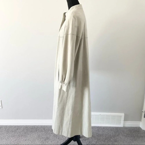 Vintage Brodkin  Ultrasuede Embroidered Overcoat Union Tag - Picture 2 of 15